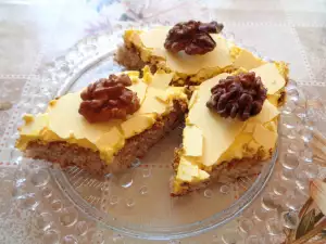 Pastel de nueces con glaseado crujiente (Agnesi)