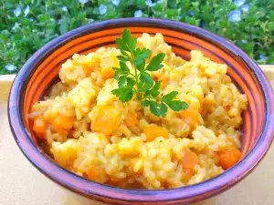 Curry Rice with Pumpkin and Coconut Oil