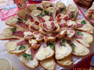 Sándwiches de flores para cumpleaños de niños