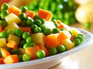 vegetables in a plate