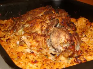 Oven-Baked Shank with Sauerkraut