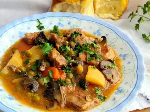 Stoofpot met varkensschenkel uit de slowcooker