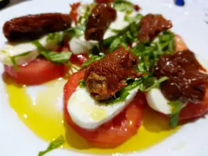 Caprese with Dried Tomatoes