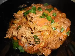 Chicken Livers with Zucchini