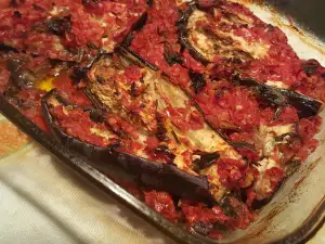 Berenjenas con tomates al horno