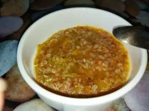 Sopa de calabacín y trigo sarraceno