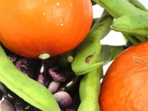 pumpkin and green beans