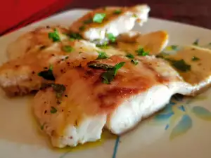 Flussbarschfilet mit Weißwein