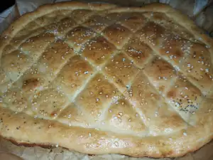 Focaccia met sesamzaad