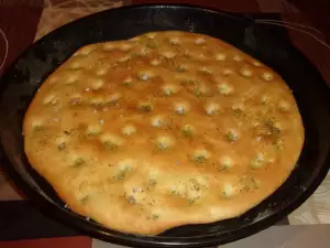 Focaccia met rozemarijn en zeezout