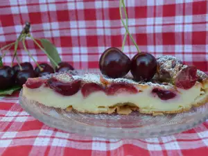 French Dessert with Cherries