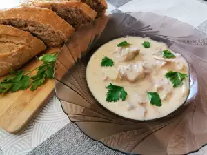 Fricassee van kalkoen en yoghurt