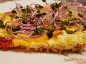 Frittata de queso blanco y requesón al horno