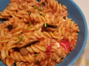 Fusilli a la sartén