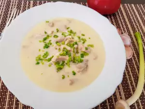 Fricassee de pui cu usturoi