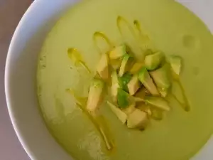 Mi gazpacho de color verde