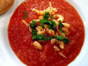 Gazpacho with Shrimp