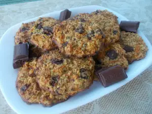 Glutenvrije koekjes met pompoen en chocolade