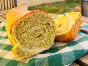 Brood rolletjes met matcha