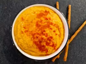 Hummus van zoete aardappelen