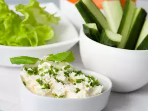 cottage cheese  and cucumber