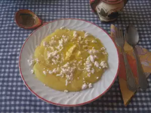 Kachamak with Feta Cheese, Butter and Mixed Spices