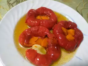 Roasted Bell Peppers with Garlic (No-Boil)