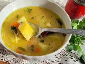 Vegetarian Potato Noodle Soup