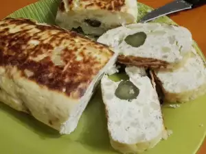 Rollo de patatas con requesón