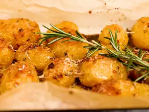 New Potatoes with Parmesan, Rosemary and Butter