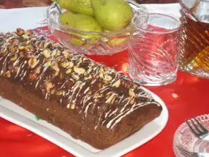 Pear, Hazelnut and Chocolate Cake