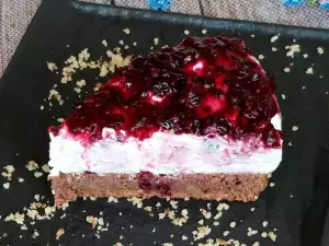 Keto cheesecake met bramen