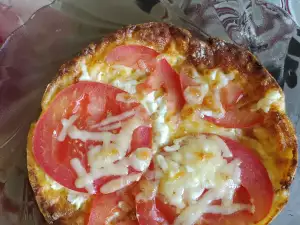 Base de pizza Keto con queso crema