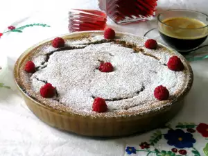 Schokoladen Clafoutis mit Pflaumen