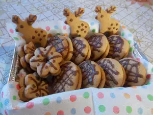 Weihnachtslebkuchen mit Schokolade