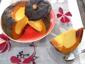 Creme Caramel in a Pumpkin