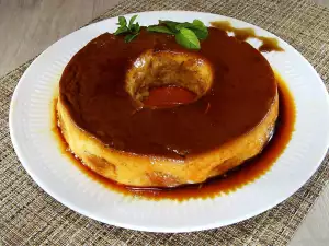 Creme Caramel with Biscotti