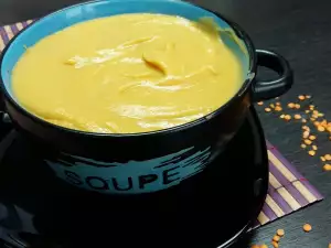 Red Lentil and Sweet Potato Cream Soup