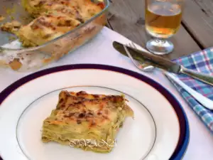 Lasaña con pesto genovese