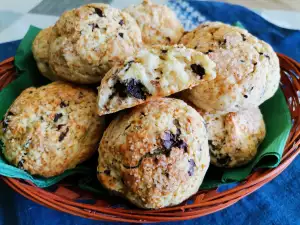 Galletas de limón con ricotta y trocitos de chocolate