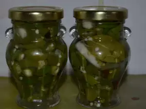 Jarred Hot Peppers in Vinegar