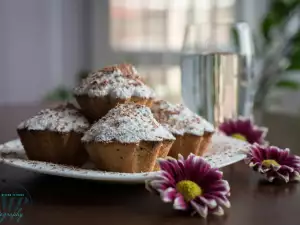 Muffins de manzana con nueces