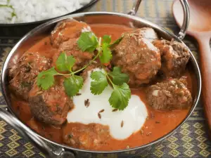 Meatballs with coriander