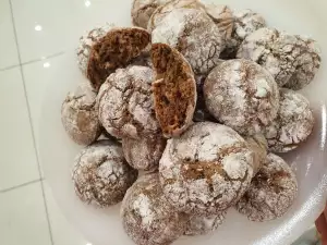 Crinkle Kakao Cookies (Kakaoplätzchen)