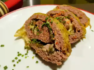 Festive Meat Roll Wrapped in Sauerkraut Leaves