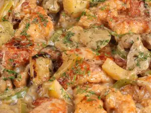 Chicken with Vegetables and Cream