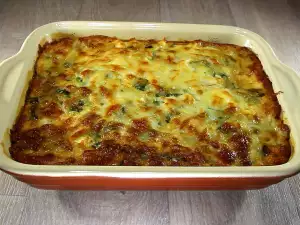 Gratinado de verduras y huevos en 30 minutos