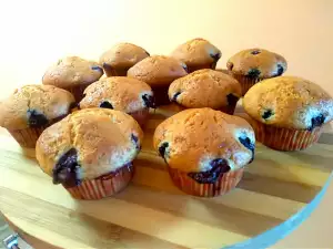 Muffins de arándanos frescos y limón