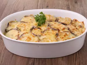 Gratinado de calabacín y berenjena