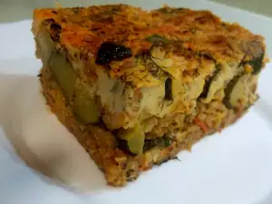 Moussaka de arroz y calabacín